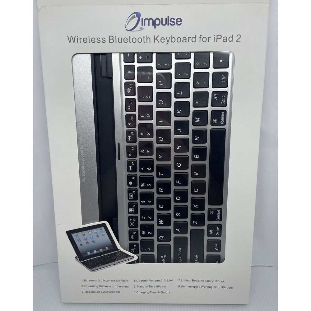 Vintage Impulse Wireless‎ Bluetooth Keyboard For iPad 2 New In Box